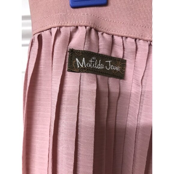 Matilda Jane Curtain Call Pants Pink Pleated Size medium GOOD CONDITION - Picture 4 of 5